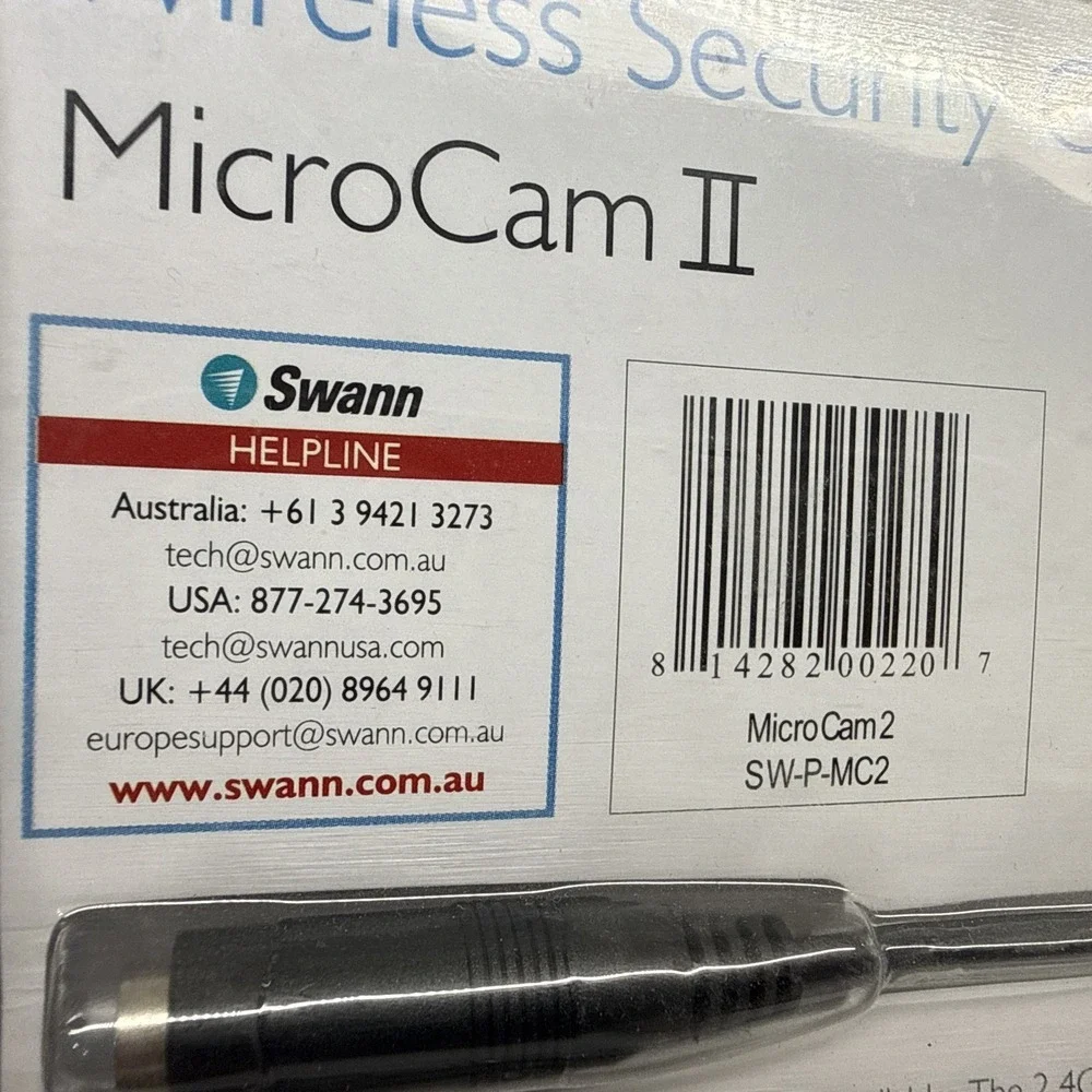 Swann Microcam 2 Wireless Security Camera System 2.4G With Receiver Brand New